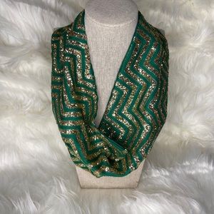 Glam scarf necklace